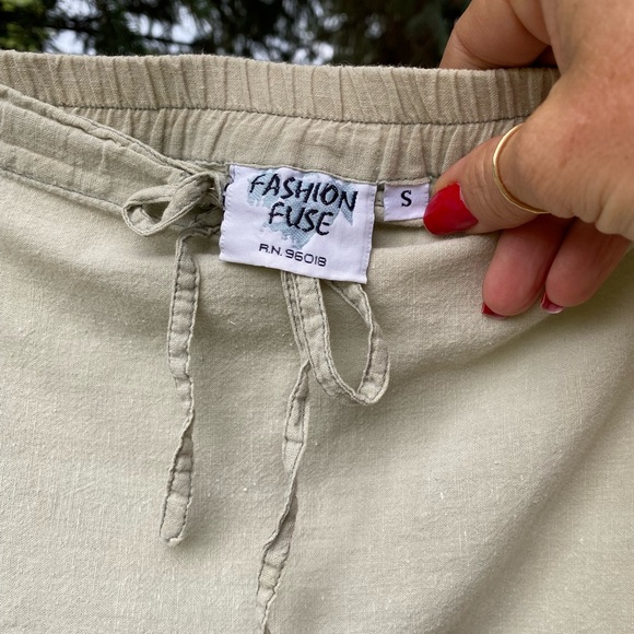 Sage Green Cotton Hippie Skirt - Picture 4 of 16